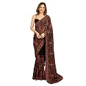 TRENDMALLS Women39s Georgette Multi Colour Resham Thread