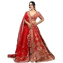TRENDMALLS Women39s Satin Sequin Embroidery Bridal Lehenga