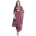 TRENDMALLS Women39s Satin Silk Embroidery Salwar Suit