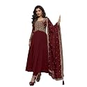 TRENDMALLS Women39s Silk Blend Embroidery Sequence Work