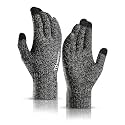 TRENDOUX Winter Gloves for Men Women - Upgraded Touch Screen Cold Weather Thermal Warm Knit Glove for Running Driving Hiking