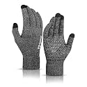 TRENDOUX Winter Gloves for Men Women - Upgraded Touch Screen Cold Weather Thermal Warm Knit Glove for Running Driving Hiking