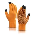 TRENDOUX Winter Gloves for Men Women - Upgraded Touch Screen Cold Weather Thermal Warm Knit Glove for Running Driving Hiking