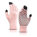 TRENDOUX Winter Gloves for Men Women - Upgraded Touch Screen Cold Weather Thermal Warm Knit Glove for Running Driving Hiking