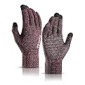 TRENDOUX Winter Gloves for Men Women - Upgraded Touch Screen Cold Weather Thermal Warm Knit Glove for Running Driving Hiking