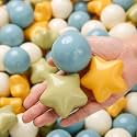 TRENDPLAY Star Ball Pit Balls 50 100 200 500 for Toddlers - Ball Pit Ball Shapes for Boys Girls Fun, Birthday Party, Christmas Decoration