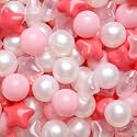 TRENDPLAY Star Ball Pit Balls 50 100 200 500 for Toddlers - Ball Pit Ball Shapes for Boys Girls Fun, Birthday Party, Christmas Decoration