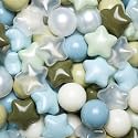 TRENDPLAY Star Ball Pit Balls 50 100 200 500 for Toddlers - Ball Pit Ball Shapes for Boys Girls Fun, Birthday Party, Christmas Decoration