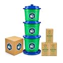 Trendsetters Biobin 3-Tier Compost Bin with Bio Inoculum, 66L