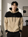 TrendsTalk Men Full Sleeve Color Block Hooded