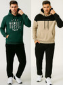 TrendsTalk Men Full Sleeve Solid Hooded Sweatshirt