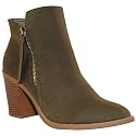 TRENDSUP Women's Fashion Side Zipper Booties