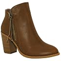 TRENDSUP Women's Fashion Side Zipper Booties