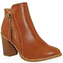 TRENDSUP Women's Fashion Side Zipper Booties