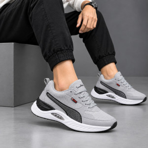 TrendWalk Sneakers For Men Grey Sneakers For