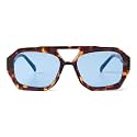 Trendy Blue Aviator Sunglasses for Women Tortoise Shell Sunglasses