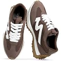 Trendy Lace Up Fashion Sneakers for Women - Lightweight Womens Shoes 2026