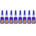 Professional Nail Art Super Glue Stronger 20G Bottle 401 Rapid Fix Handmade Adhesive Quick Dry Quick Sol Ceramic Glass Glue Dye Craft Tool Transparent (PACK OF 8)