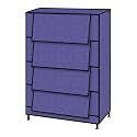 TRENDY Multipurpose Shoe Rack Cabinet 4 Layer All-in-one Storage Organizer with Dustproof Cover | Space-Saving Shoe Stand for Home, Wardrobe &amp; Entryway