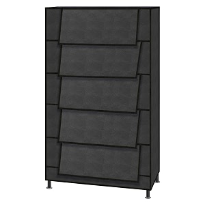 trendy multipurpose shoe rack cabinet 5 layer all-in-one storage organizer with dustproof cover  space-saving shoe stand for home wardrobe amp entryway