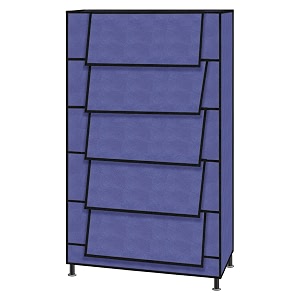 trendy multipurpose shoe rack cabinet 5 layer all-in-one storage organizer with dustproof cover  space-saving shoe stand for home wardrobe amp entryway