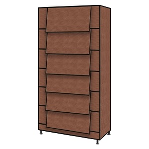 trendy multipurpose shoe rack cabinet 6 layer all-in-one storage organizer with dustproof cover  space-saving shoe stand for home wardrobe amp entryway