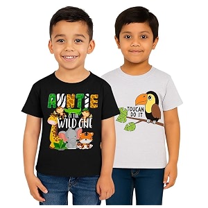 Trendy Printed Cotton Blend Half Sleeve T-Shirt
