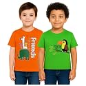 Trendy Printed Cotton Blend Half Sleeve T-Shirt
