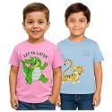 Trendy Printed Cotton Blend Half Sleeve T-Shirt