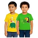 Trendy Printed Cotton Blend Half Sleeve T-Shirt