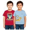 Trendy Printed Cotton Blend Half Sleeve T-Shirt