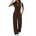 Trendy Queen Women's 2 Piece Matching Summer Lounge Set with Pockets