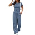 Trendy Queen Women's 2 Piece Matching Summer Lounge Set with Pockets