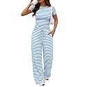 Trendy Queen Women's 2 Piece Matching Summer Lounge Set with Pockets