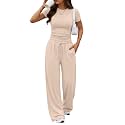 Trendy Queen Women's 2 Piece Matching Summer Lounge Set with Pockets
