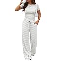 Trendy Queen Women's 2 Piece Matching Summer Lounge Set with Pockets
