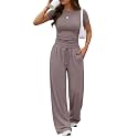 Trendy Queen Women's 2 Piece Matching Summer Lounge Set with Pockets
