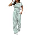 Trendy Queen Women's 2 Piece Matching Summer Lounge Set with Pockets