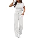 Trendy Queen Women's 2 Piece Matching Summer Lounge Set with Pockets