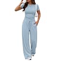 Trendy Queen Women's 2 Piece Matching Summer Lounge Set with Pockets