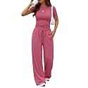 Trendy Queen Women's 2 Piece Matching Summer Lounge Set with Pockets