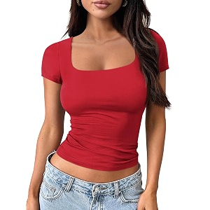 Trendy Queen Womens Printed Straight Mandarin Neck