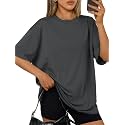 Trendy Queen Womens Oversized T-Shirts Short Sleeves