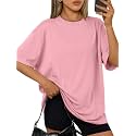 Trendy Queen Womens Oversized T-Shirts Short Sleeves