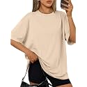 Trendy Queen Womens Oversized T-Shirts Short Sleeves