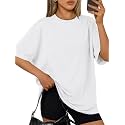 Trendy Queen Womens Oversized T-Shirts Short Sleeves