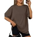 Trendy Queen Womens Oversized T-Shirts Short Sleeves