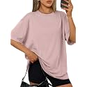 Trendy Queen Womens Oversized T-Shirts Short Sleeves