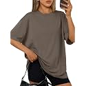 Trendy Queen Womens Oversized T-Shirts Short Sleeves