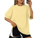 Trendy Queen Womens Oversized T-Shirts Short Sleeves